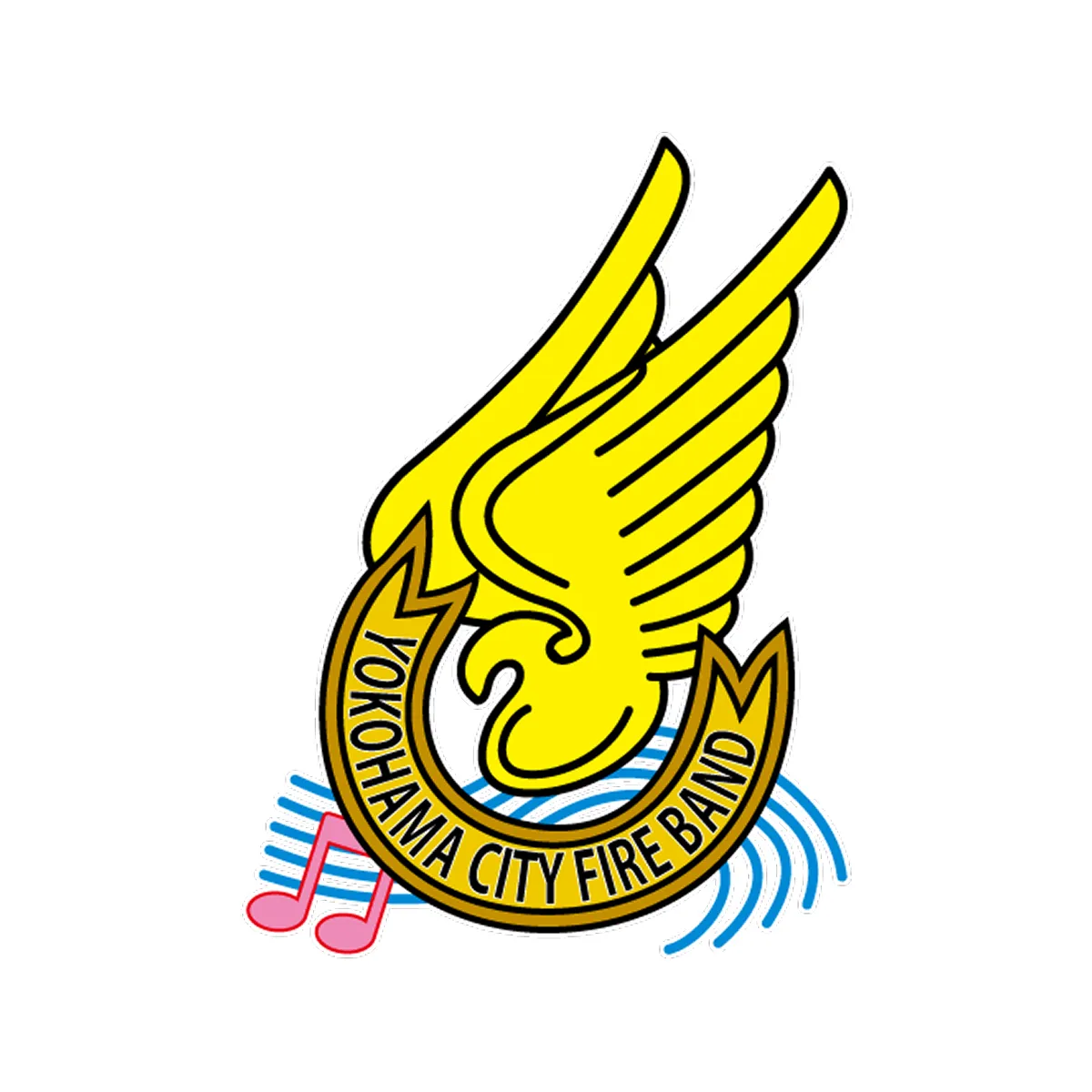 横浜市消防音楽隊のロゴ
